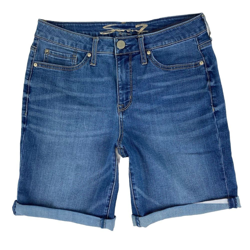 Seven 7 Womens‎ Bermuda Jean Shorts Size 12 (30 Measured Waist)